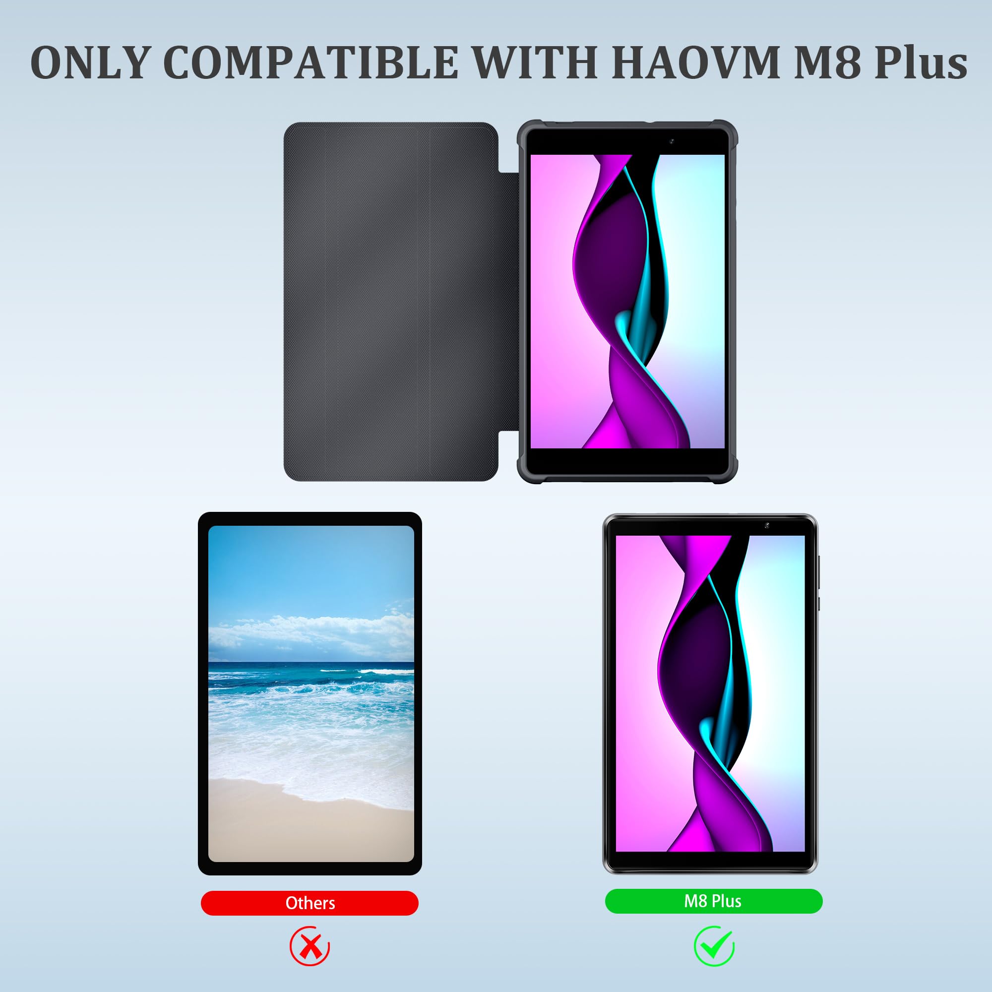 Protector De Pantalla Para HAOVM M8 Plus 8 Pulgadas Tablet Película De Vidrio Templado Compatible Con HAOVM M8PLUS 8\" 2024 Tablet Anti-arañazos Sensible A Prueba De Caídas