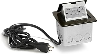 Lew Electric PUFP-CT Countertop Box CORDED (2 Power | GFCI, Dark Bronze)