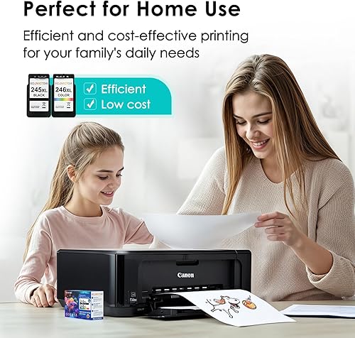 Miniatura 7 de Eco Victor - Cartucho de tinta ecológico de repuesto para Canon 245XL 246XL Negro y Color Combo 2 Pack 245 246 PG-245 CL-246 XL para impresoras