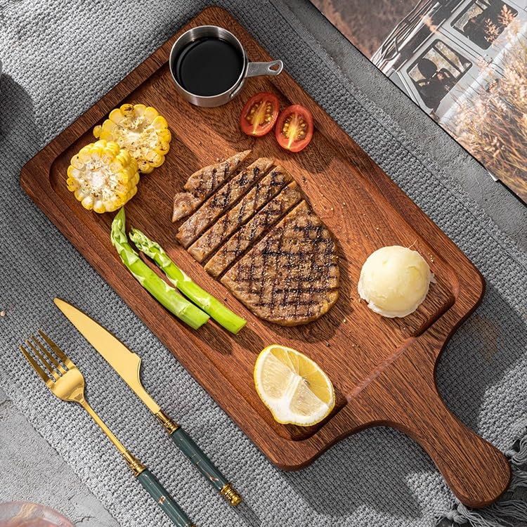 Plateau de rangement de bureau et planche de bois à steak - 7