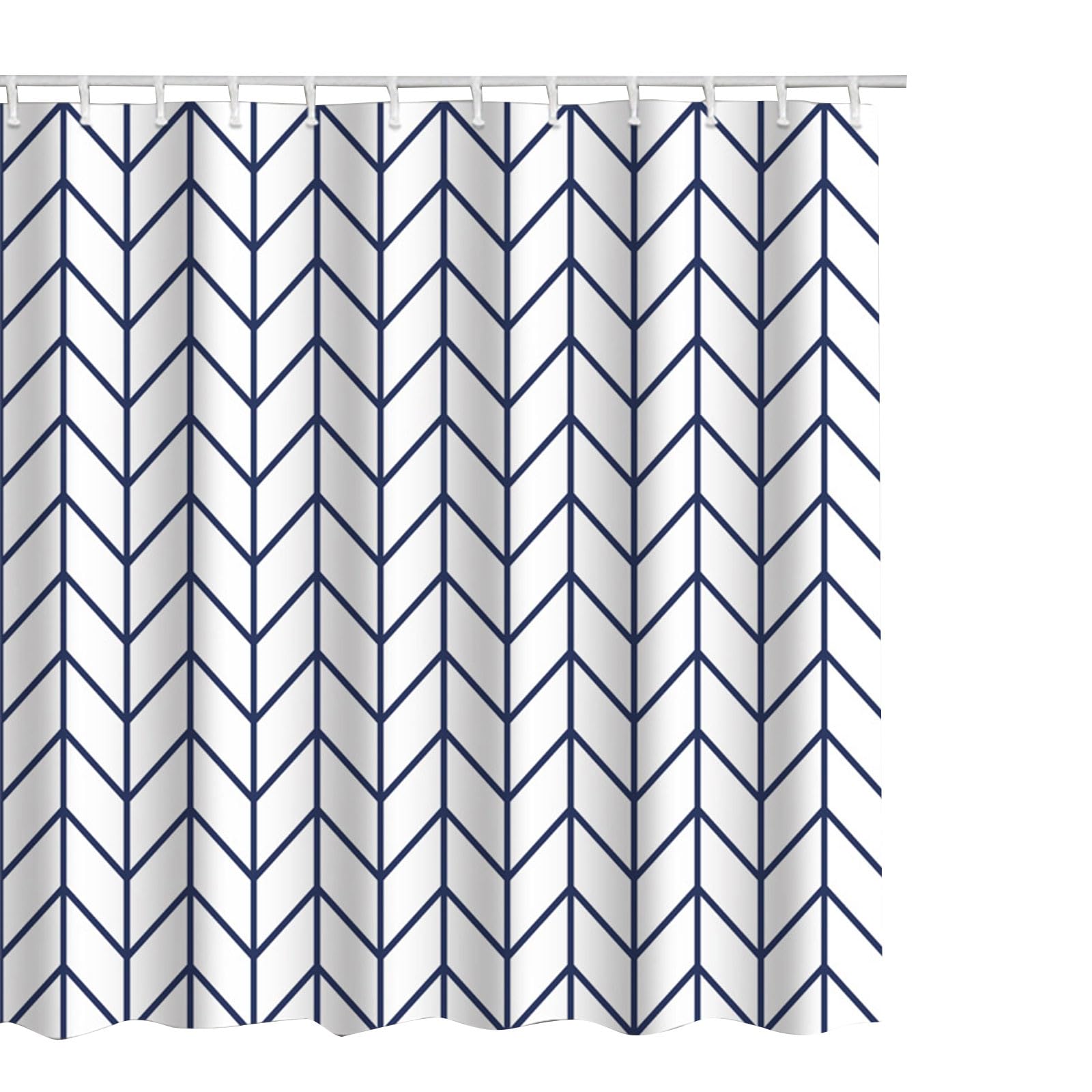 NEWFT Geometric Shower Curtains Polyester Curtain Waterproof Bathroom Decoration with Hooks Modern Shower Curtain Hooks