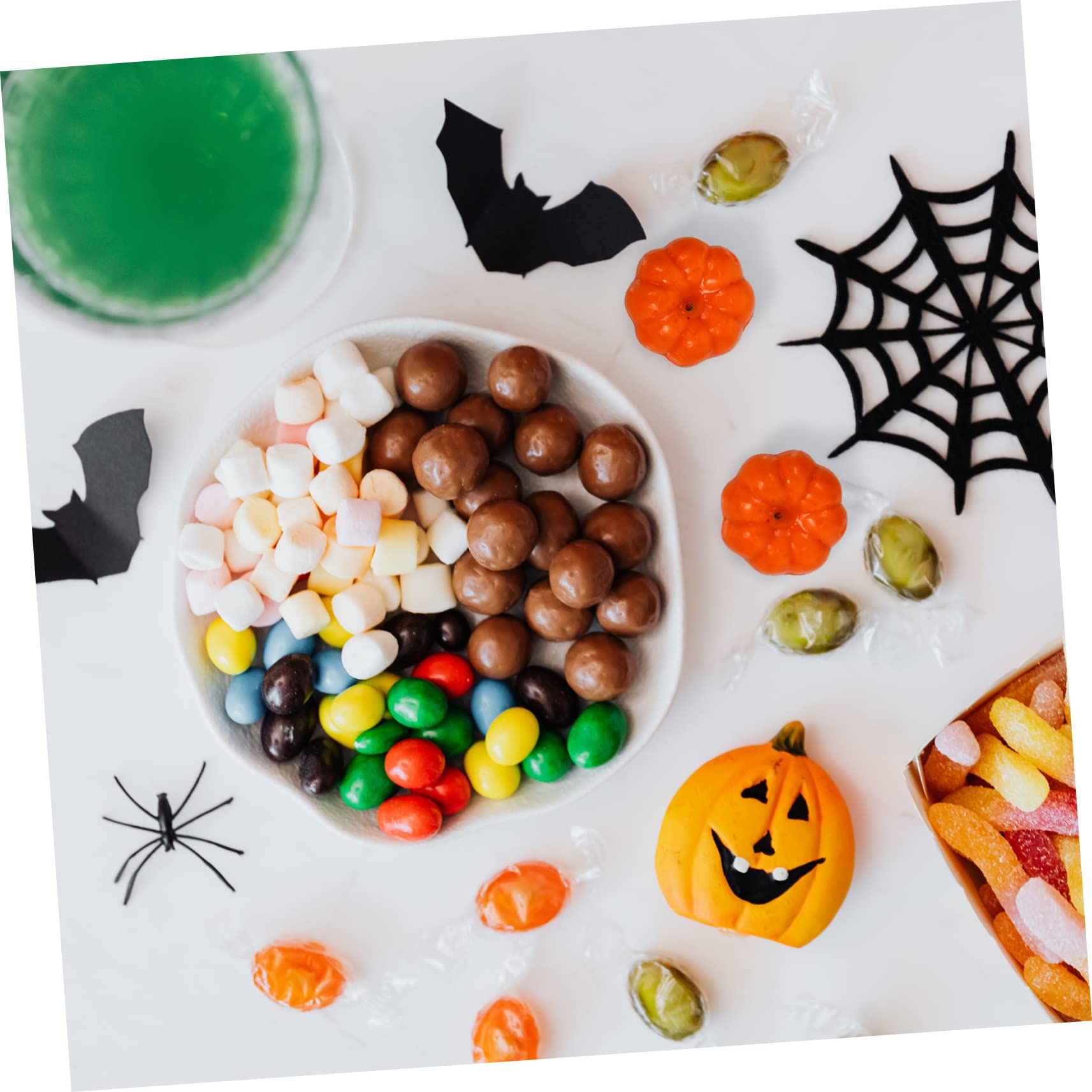 Zerodeko 7 Sätze Kürbis Dekoration Kürbisdekor Im Freien Gefälschte Schaumkürbisse Kürbis Kranz Halloween-deko-zubehör Schaumkürbisse Klein Halloween-kürbis Pu-kleber Orange 100 Stück * 7
