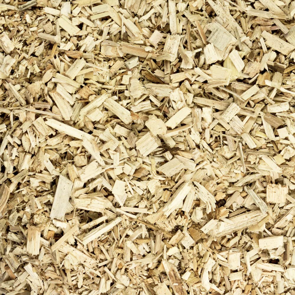 Litière d'écorce Pins Écorce Paillis Chips Jardin Bois Décor Chauffage Cheminée Terrain de Jeu 100-500 L flameup