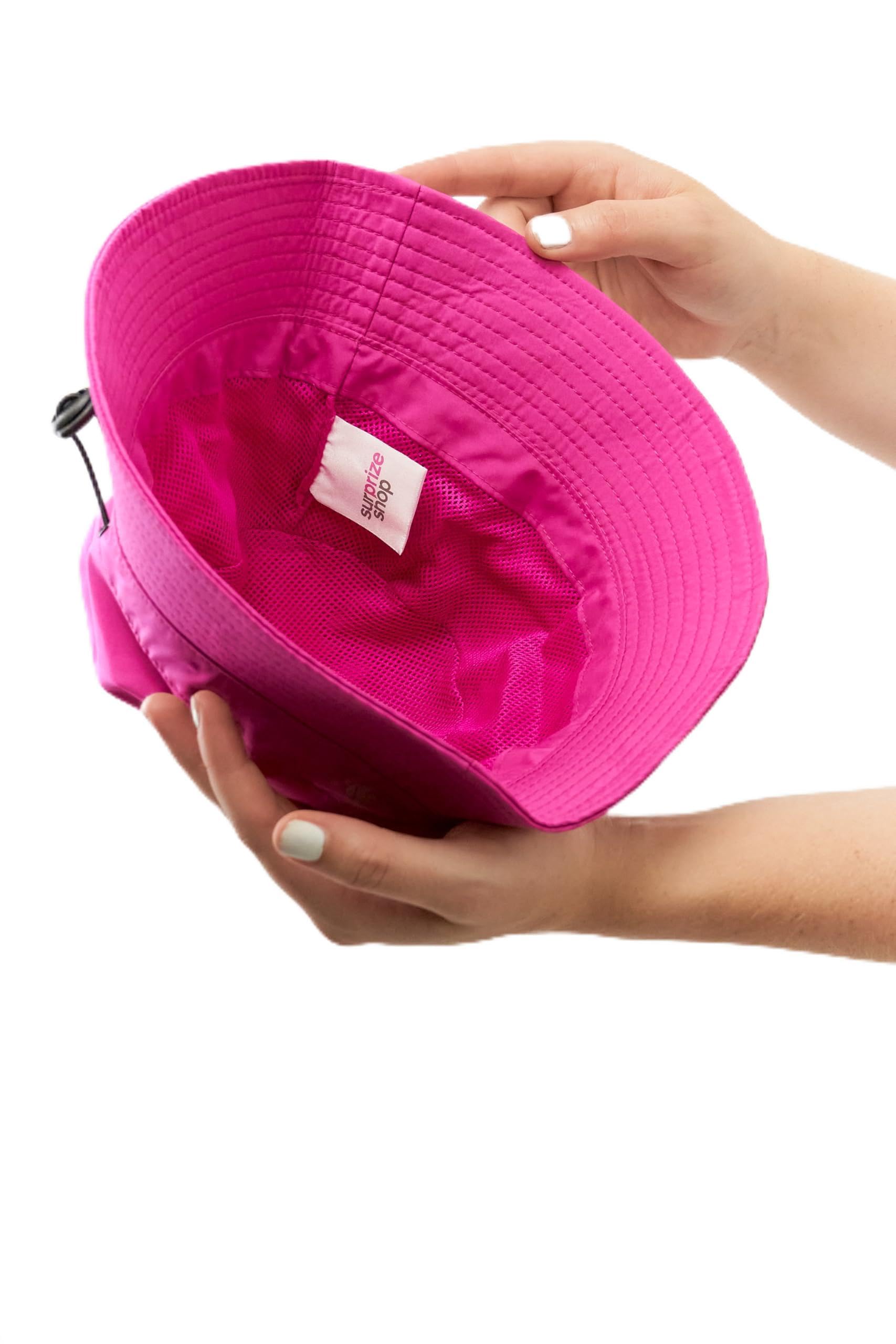 Surprizeshop Unisex Pink - Breathable | Waterproof Bucket Hat | Waterproof Golf Hat | Waterproof Walking Hat (Uk, Alpha, One Size, )