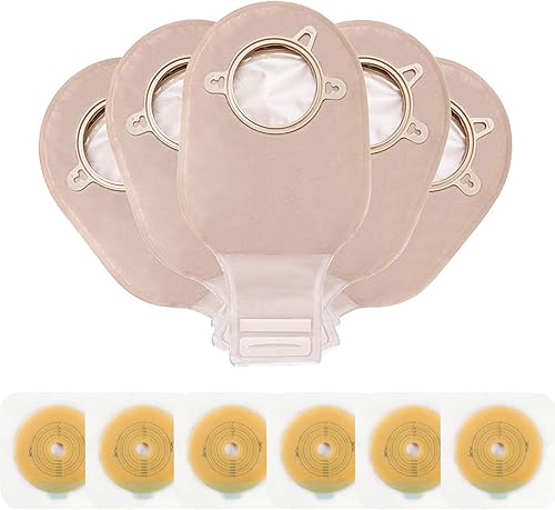 Carbou - 21 bolsas de colostomía de dos piezas drenables con cierre de 12 pulgadas, cuidado del estoma de ileostomía, corte para adaptarse (15