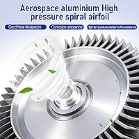 Vista 9 de VILLCASE Pump Saltwater Aquarium Blower Industrial Vacuum Pump Fish Tank for Fish Tank Blower for Aquarium Pool Silver