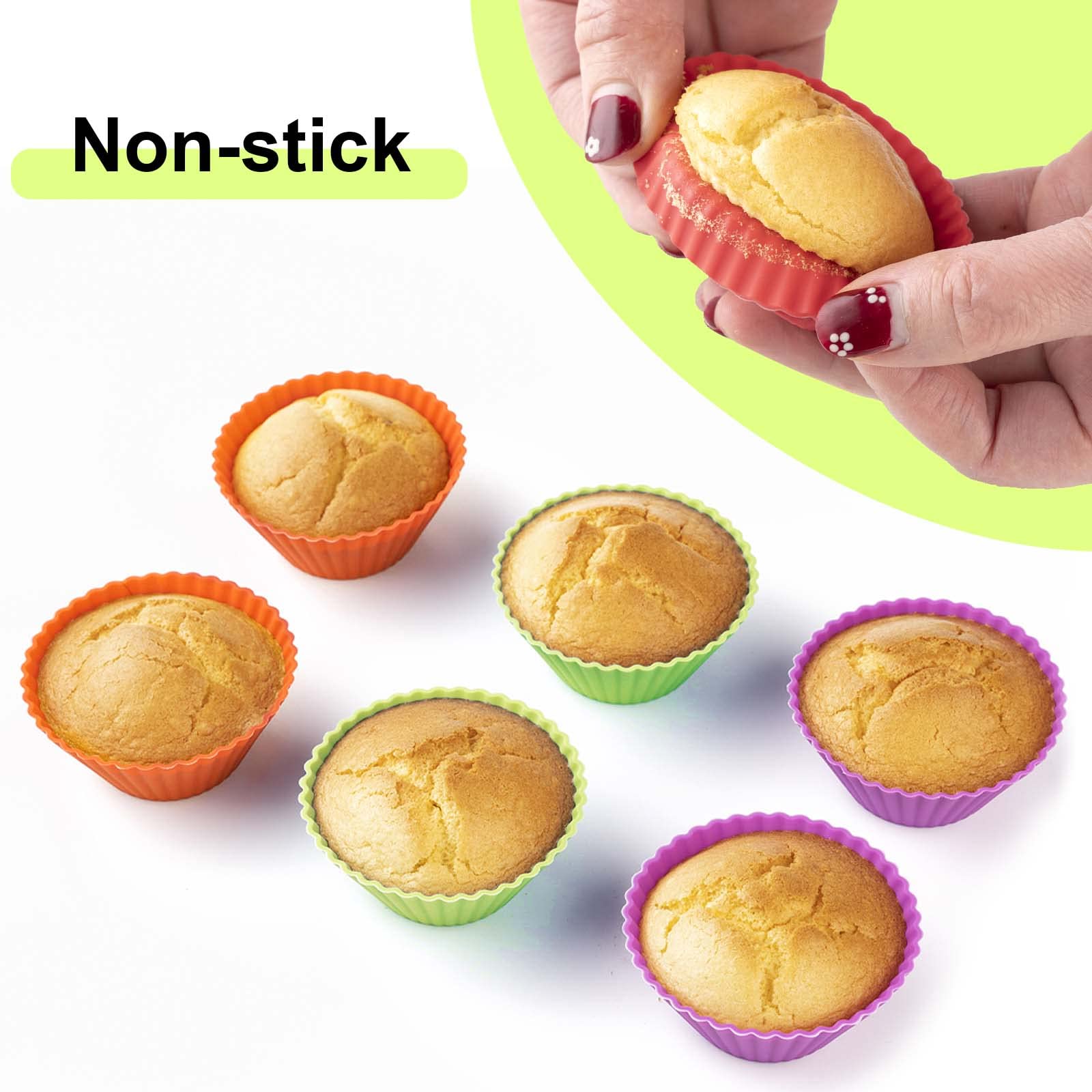 Stampini Cupcake Silicone 12 Pezzi Stampini Muffin In Silicone - 2 Stampini Cupcake Silicone 12 Pezzi Stampini Muffin In Silicone - 2