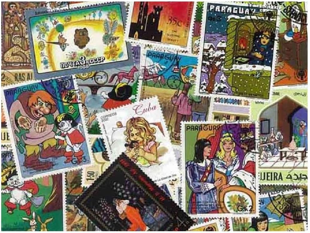 Fairy Tales 25 Different Stamps Collection Mixture Packet Stamps for