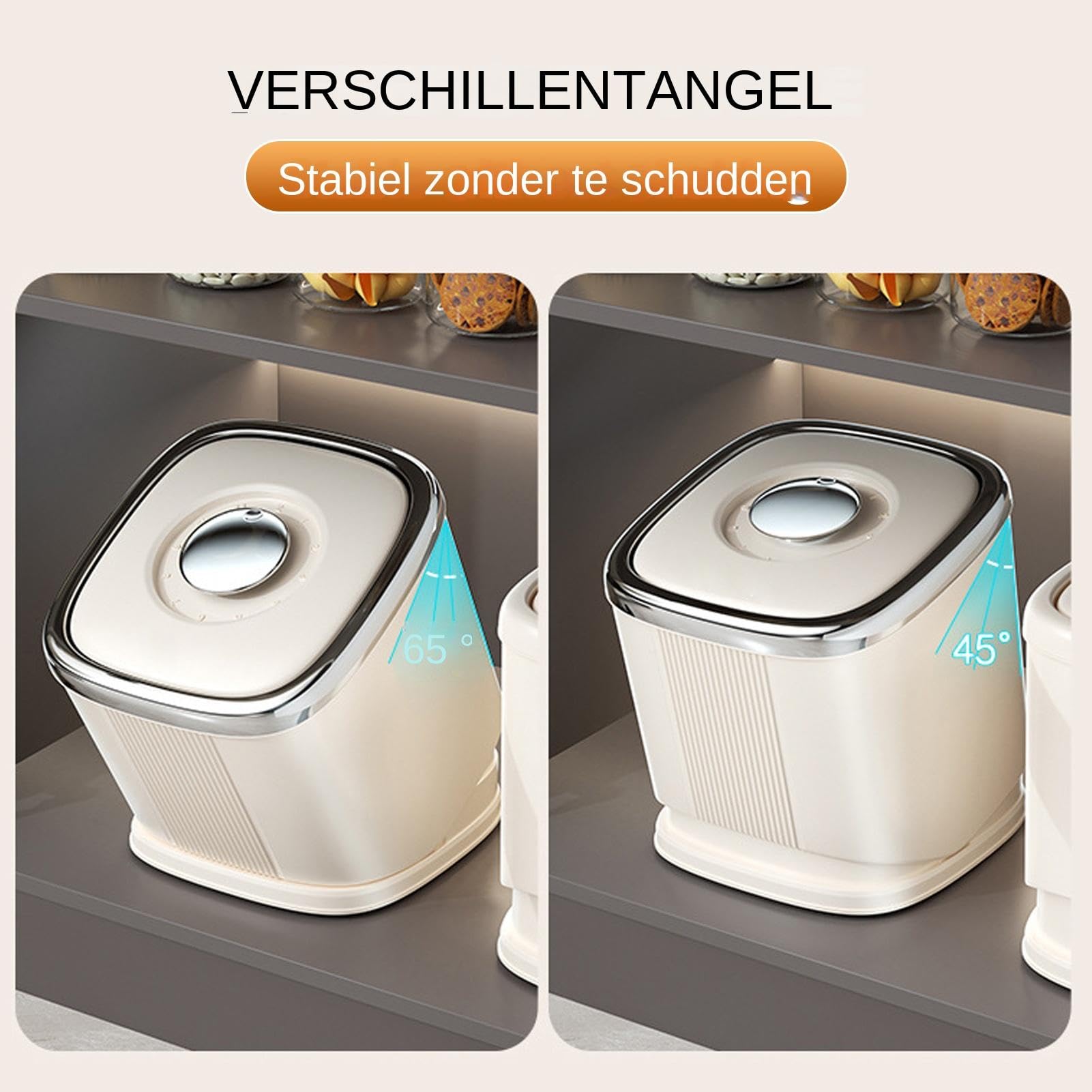 Rijstemmer, 20 kg keukenopslagcontainer