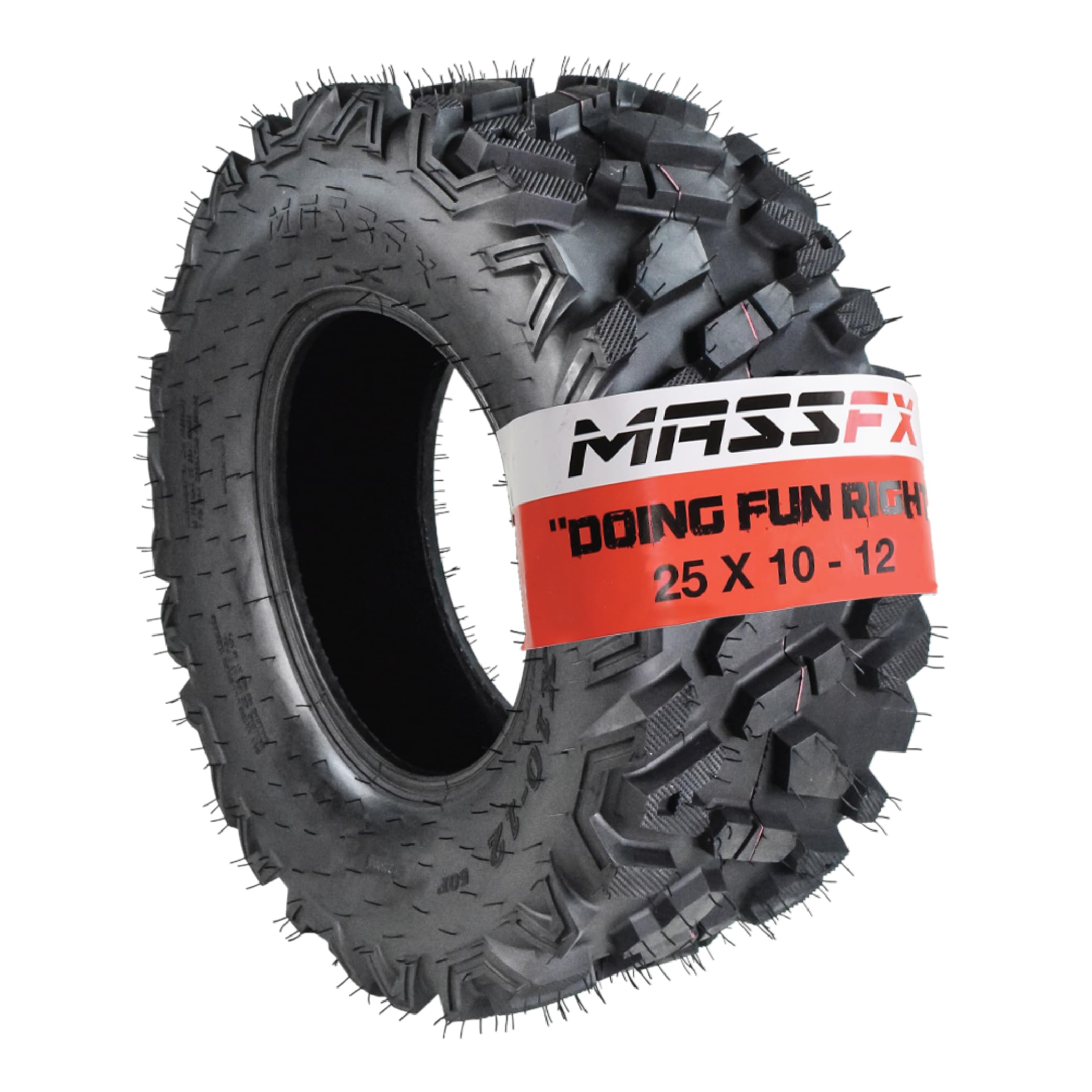 Amazon.co.jp: MASSFX 25x10-12 リアオフロードタイヤ 全地形対応(ATV