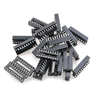 20 Pin IC Socket 24 PCS 20 Pin DIP IC Socket Adaptor Solder Type