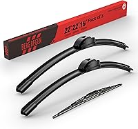 Vista 72 de BERG REGEN 22"+19" Limpiaparabrisas con juego de repuesto trasero de 10 pulgadas para Mazda CX-3 2016 2017 2018 2019 – Calidad genuina del OEM