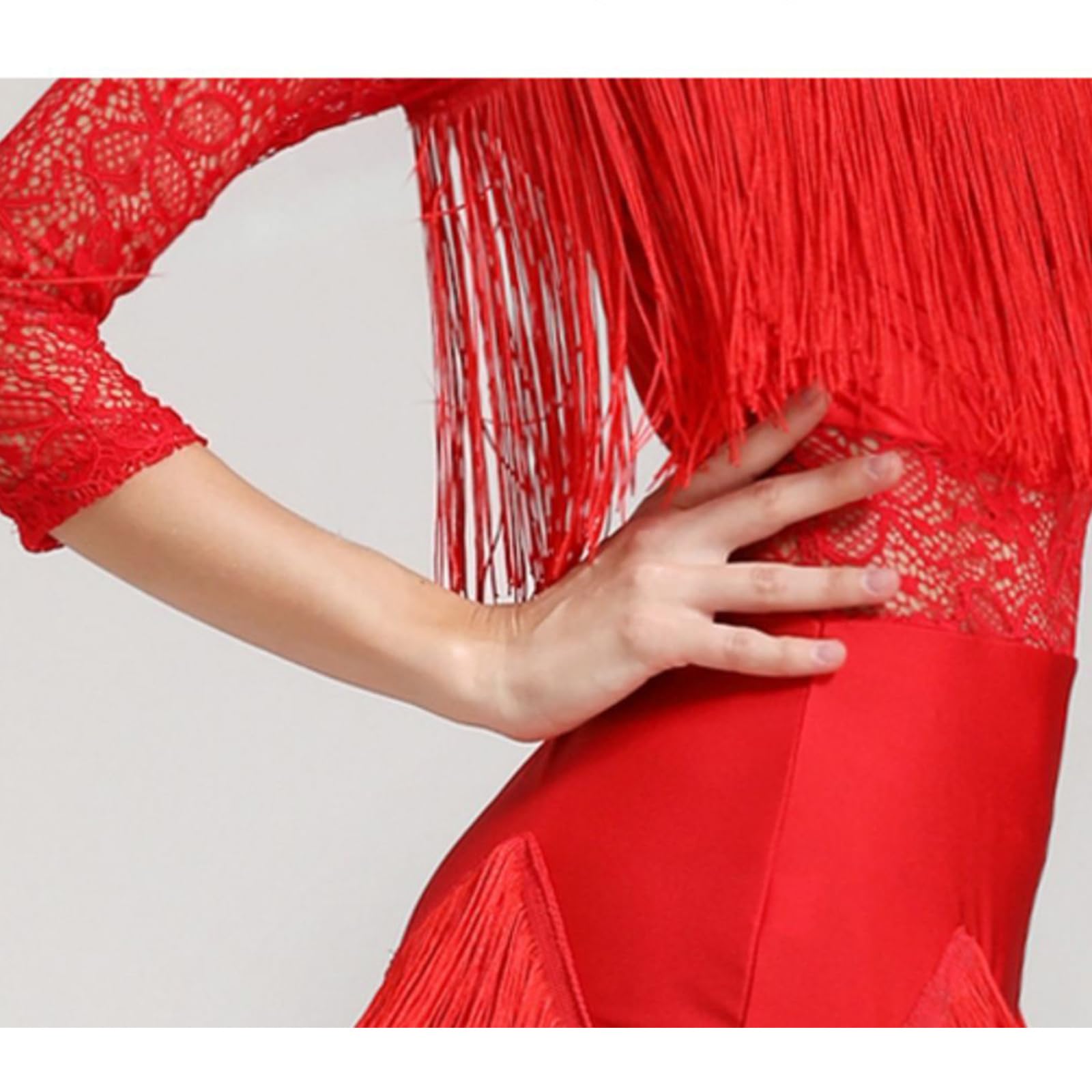 Lateinisches Tanzkleid Damen Fransen Latein Tanzkleider Für Frauen Latein Turnierkleid Ballsaal Rückenfrei Salsa Samba Rumba Chacha Kostüm Geschenke Für Frauen
