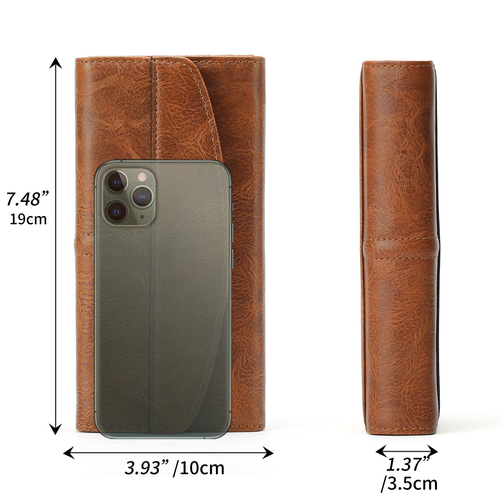 RNIEGA Womens Wallet Large Capacity Leather RFID Blocking Wallets for Women Clutch Credit Card Holder with Zipper Pocket