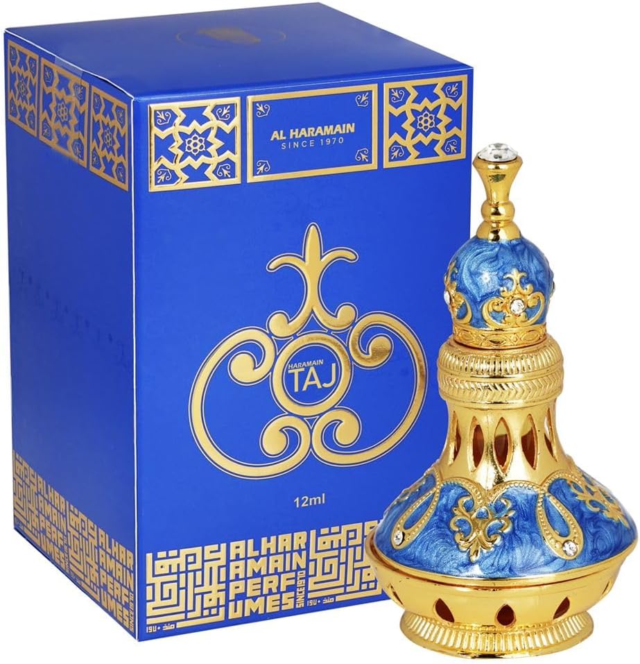 Al Haramain Taj Attar 12ml Unisex Perfume Oil | Arabian Concentrated Oil Based Perfume | Musk and Amber Scent