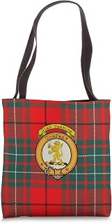 Clan Cumming Scottish Crest and Tartan Tote Bag