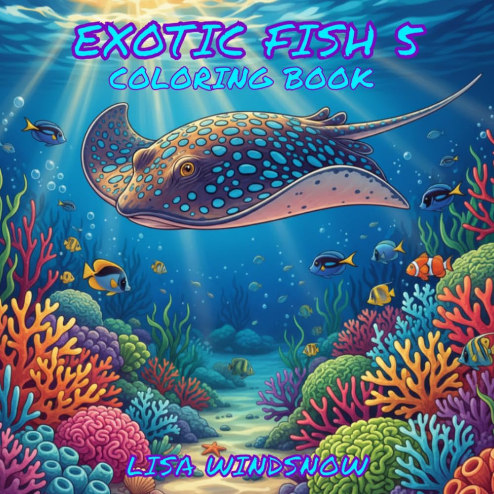 EXOTIC FISH 5: COLORING BOOK