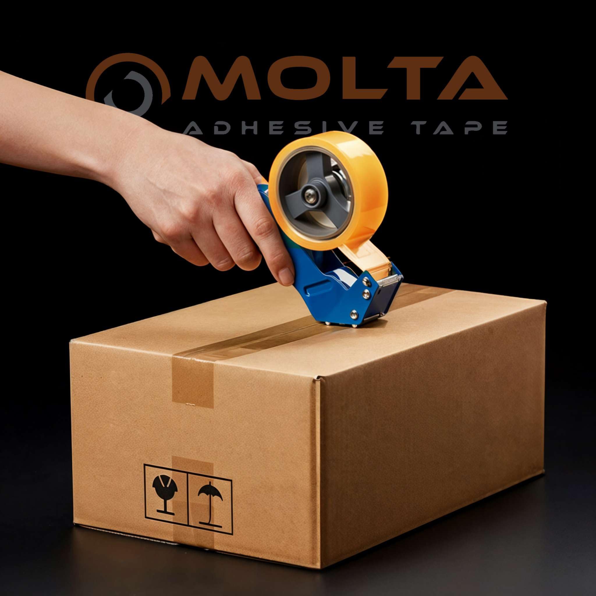 MOLTA SOLVENTA przezroczysta taśma do pakowania 48 mm x 120 m | taśma kartonowa | taśma do pakowania paczek i kartonów – 24 rolki | syntetyczny rubber