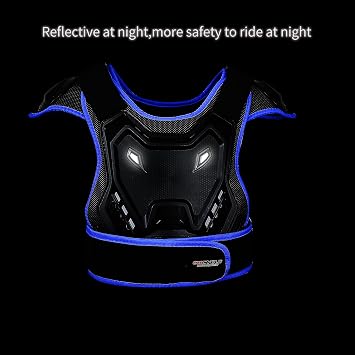 Kids Motorcycle Armor Suit Youth Dirt Bike Gear with Elbow Guard Knee Shin Guard Pads Chest Spine Protector Motocross Gear Racing for Outdoor Sports