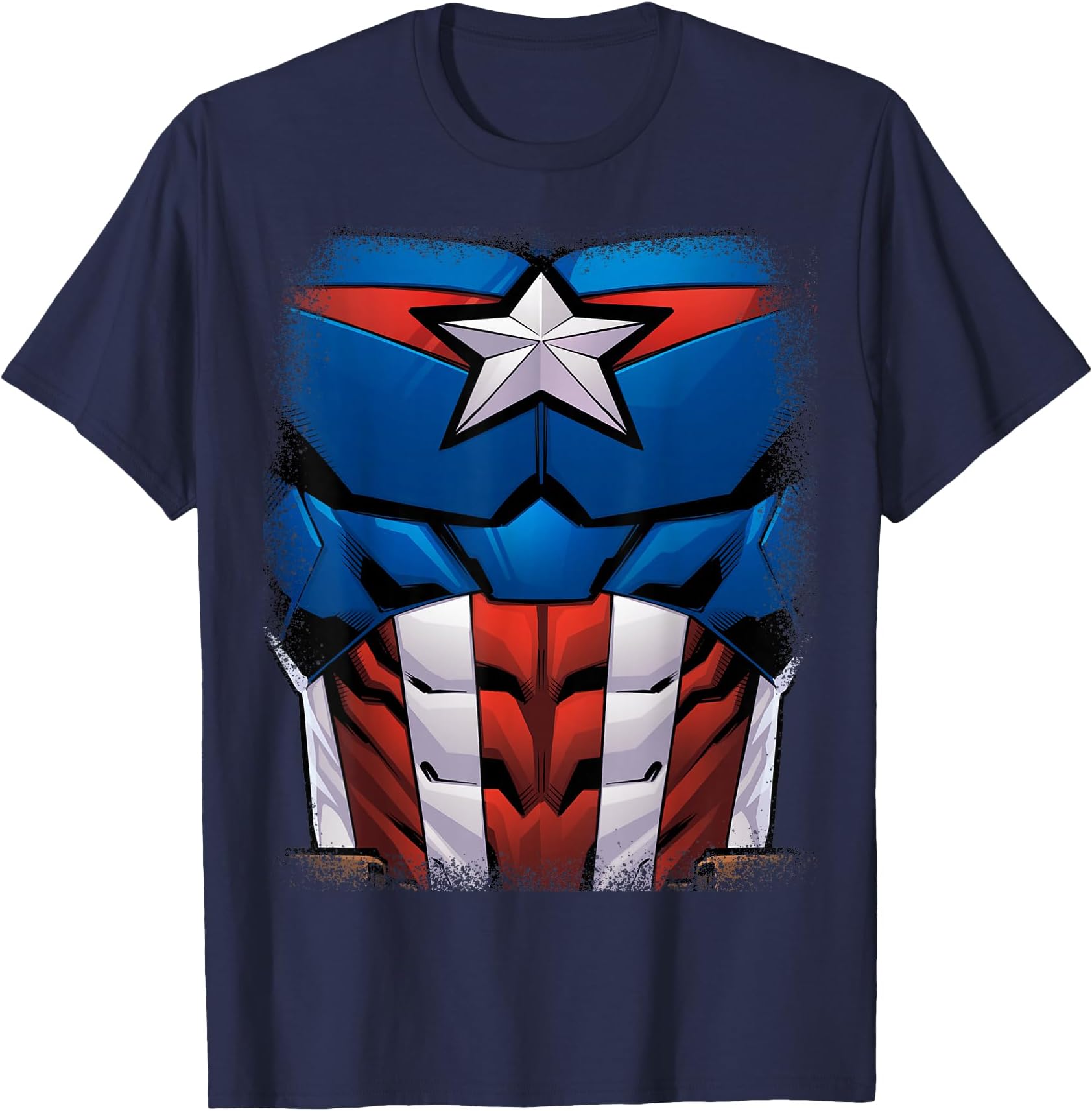 Captain America Animated Avengers Halloween Costume T-Shirt
