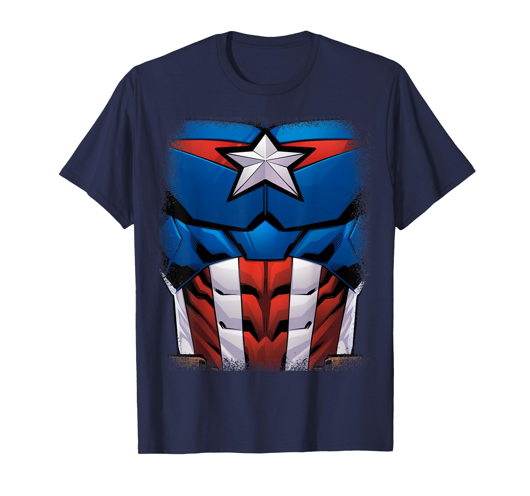 Captain America Animated Avengers Halloween Costume T-Shirt