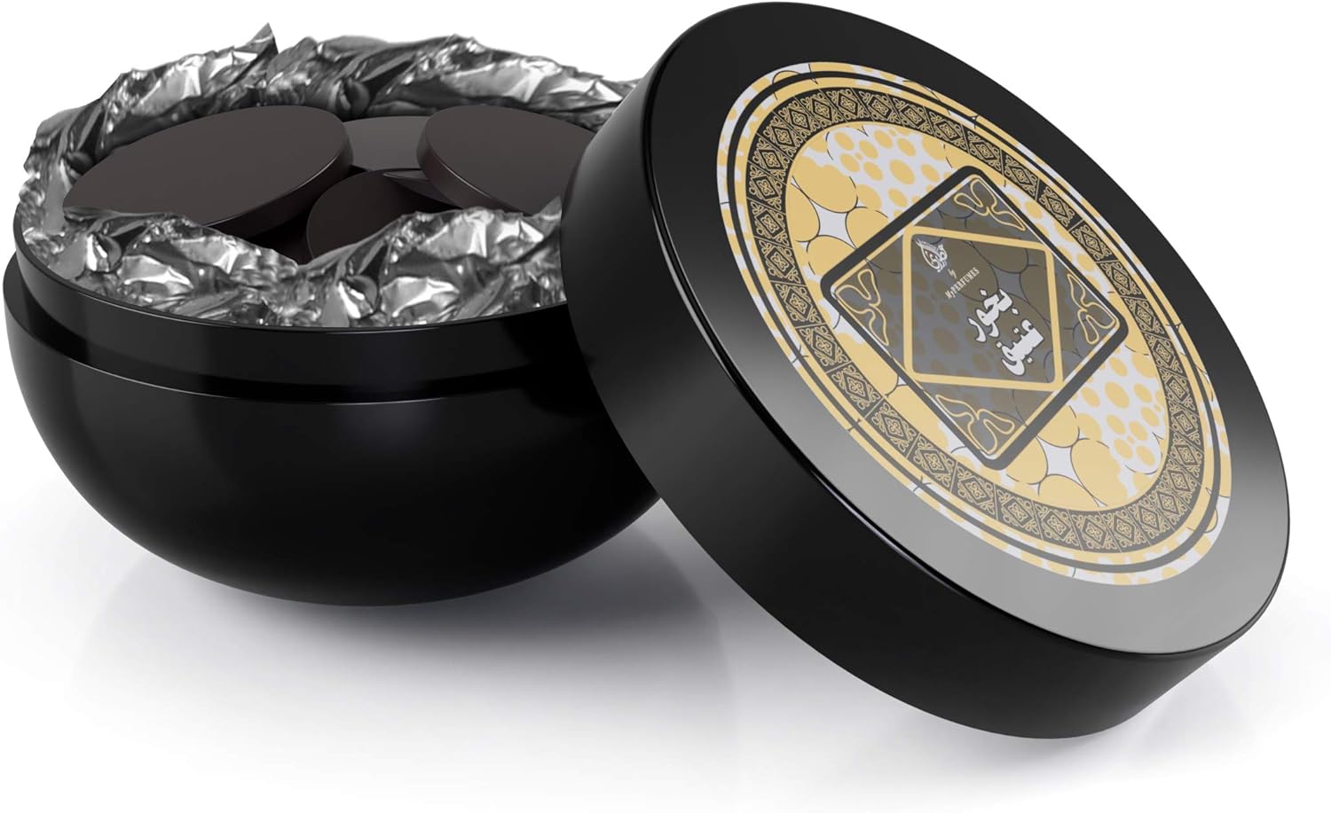 AM Incense Burner Frankincense Resin - Luxury Chalice (Bronze) and Ateeq Bukhoor Incense (100gm) Bundle