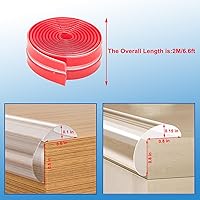 Vista 2 de Protector de esquina a prueba de bebé, protectores de esquina transparentes, protector de esquina de muebles y parachoques de seguridad de bordes