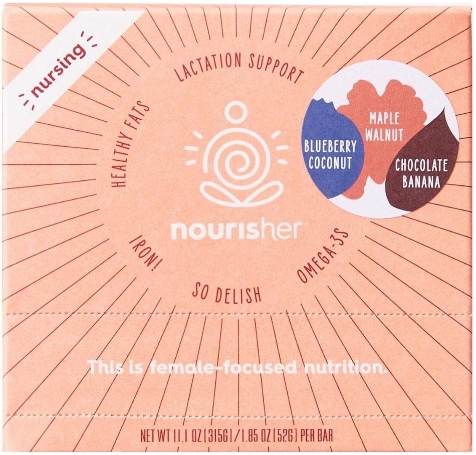 Milkful Lactation Cookies– Lactation Support for Moms. Premium lactation snacks by Nourisher for breastfeeding help. Supporting milkmakers everywhere (6 ct. Variety Pack, Large 1.85oz Bars)