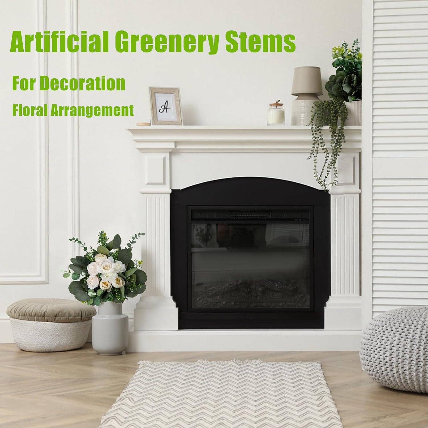 Cliselda 100pcs Artificial Eucalyptus Leaves Stems, 5 Kinds Mixed Fake Greenery Stems Bulk, Silver Eucalyptus Bundle Greenery Branches for Wedding Floral Bouquet Arrangement Centerpiece Decoration - Image 3