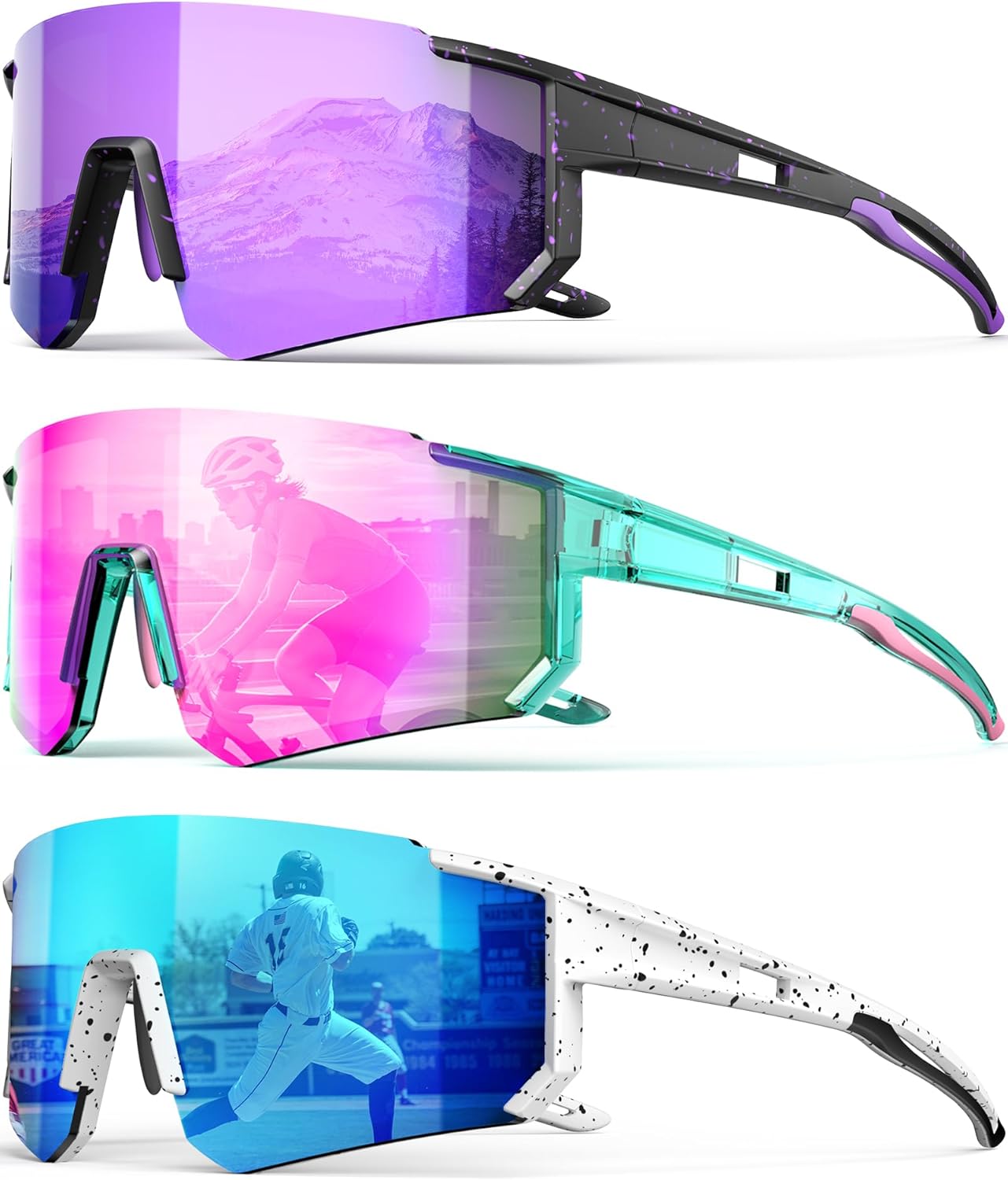 Polarized Sports Sunglasses for...