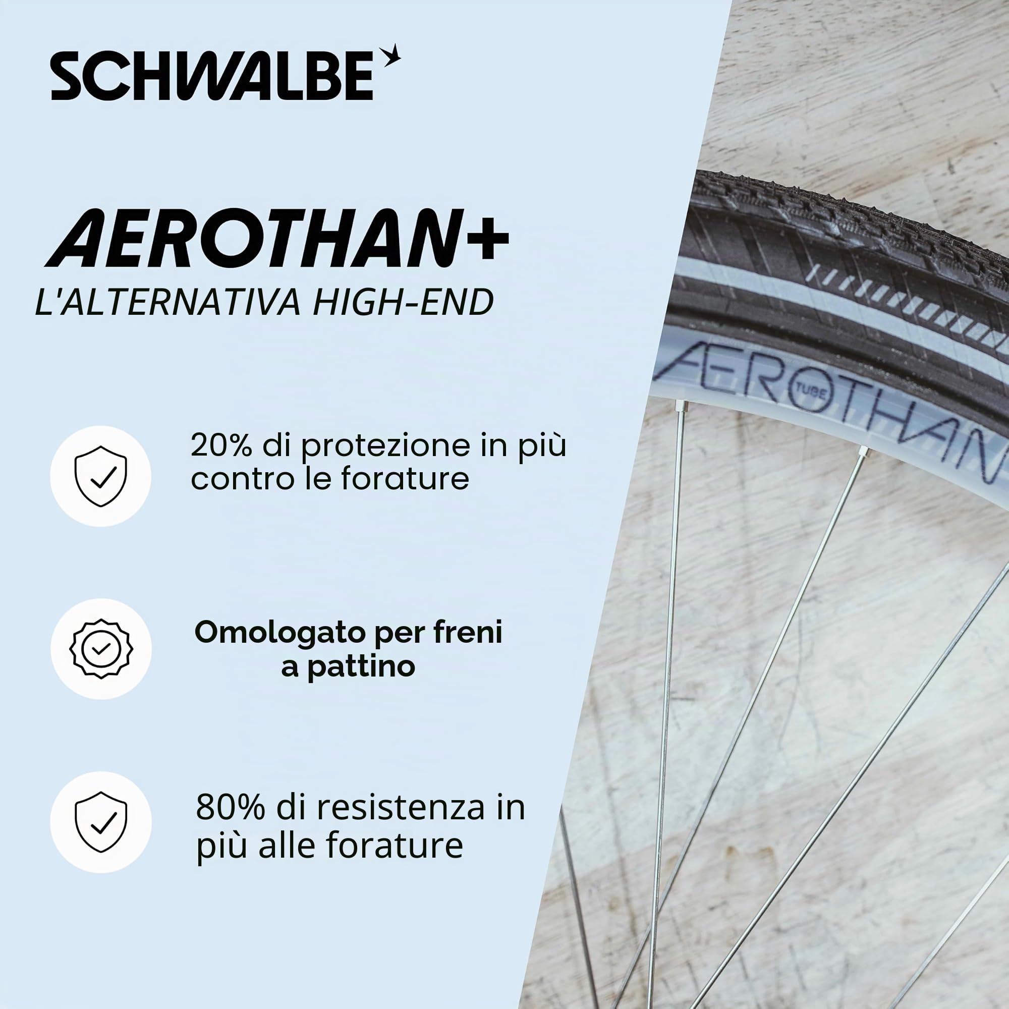 Schwalbe AV14-AE+ Aerothan Schrader 40 Mm Inner Tube 27.5´´