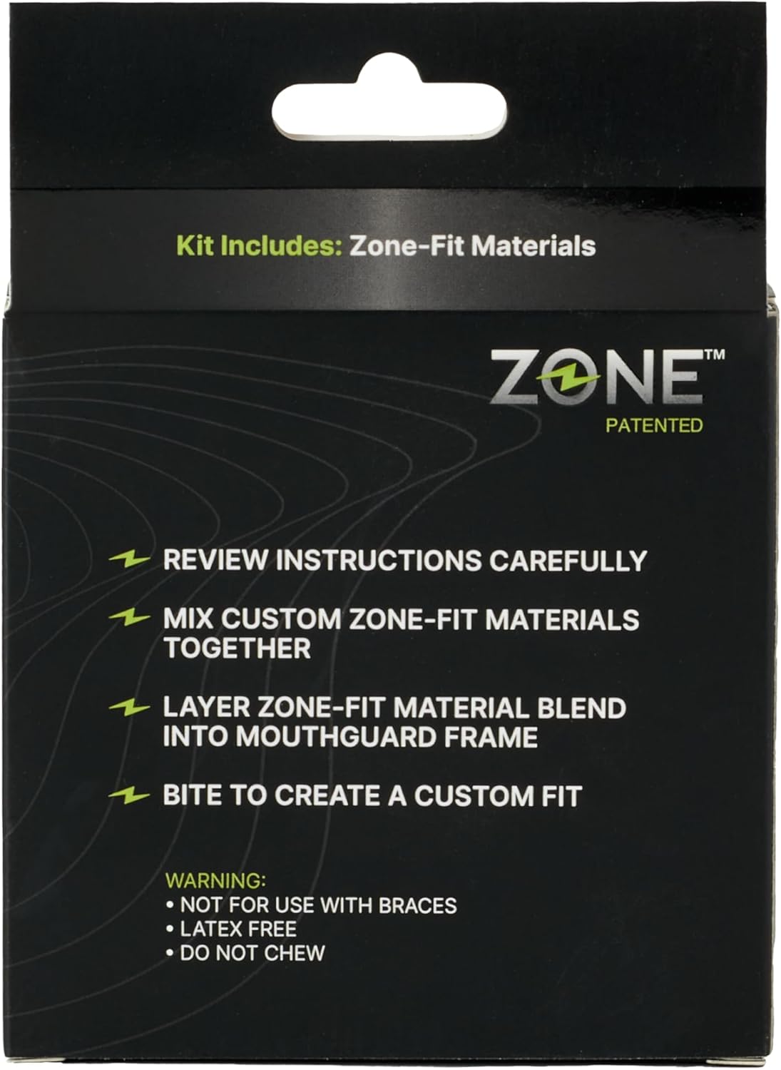 Zone Mouthguard Zone Zone-Fit Materials Kit Replacement PVS Putty (Youth Intense Red)
