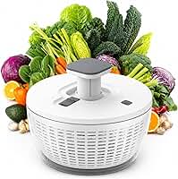 Secador de Salada Centrífuga 6L em Acrílico com Bowl – Lava e Seca Verduras
