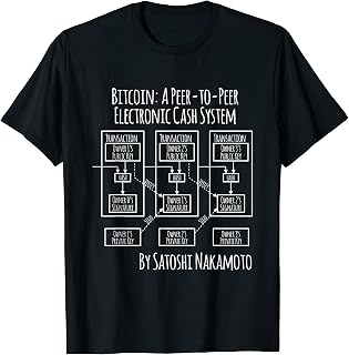 Bitcoin BTC Electronic Cash System By Satoshi Nakamoto T-Shirt