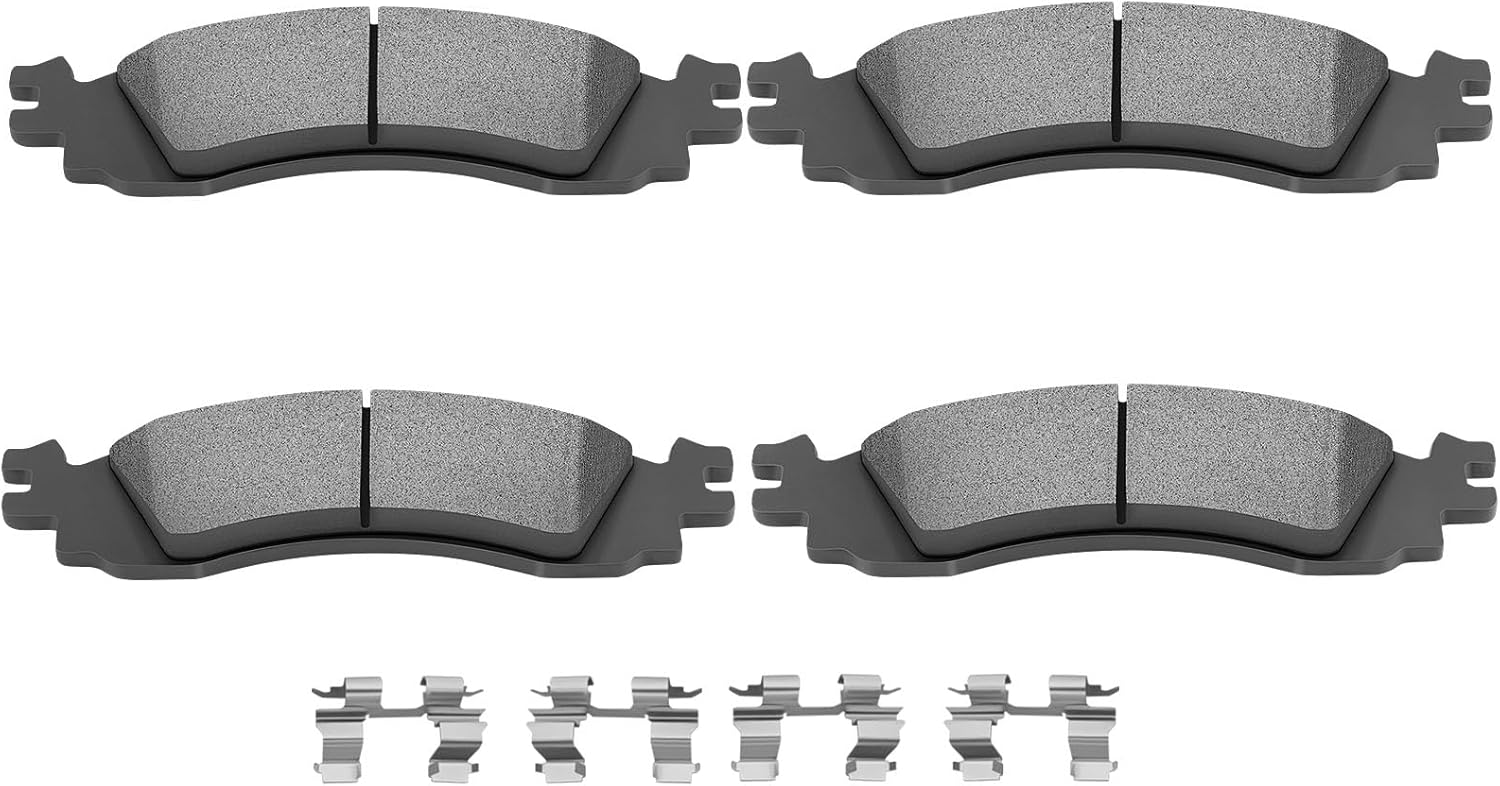 SCITOO D1158 Front Semi-Metal Brake Pads Sets Fit For Ford For Explorer 2006-2010,For Ford For Explorer Sport Trac 2007-2010,For Ford For Taurus 2010-2012,For Mercury Mountaineer 2006-2010