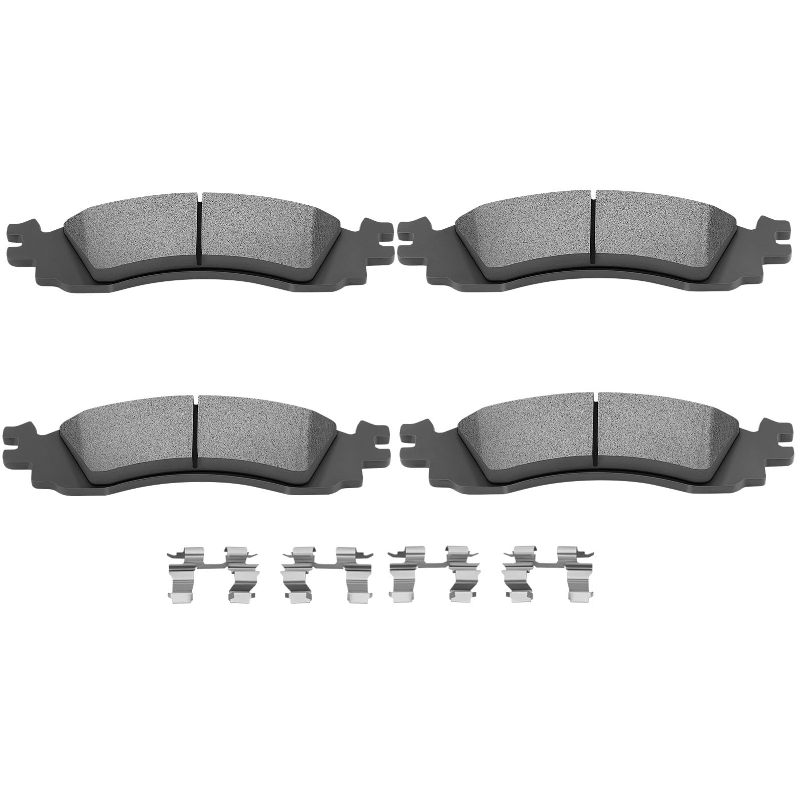 SCITOO D1158 Front Semi-Metal Brake Pads Sets Fit For Ford For Explorer 2006-2010,For Ford For Explorer Sport Trac 2007-2010,For Ford For Taurus 2010-2012,For Mercury Mountaineer 2006-2010
