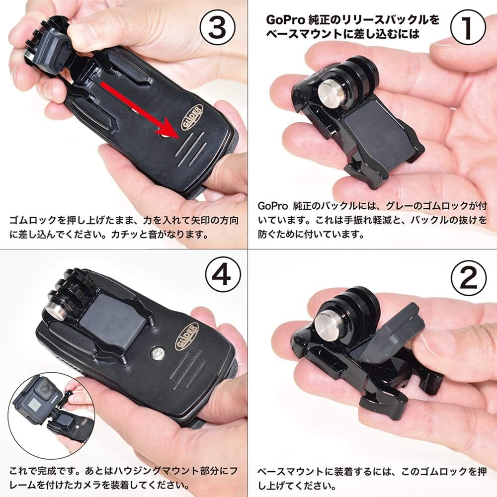 Amazon | GLIDER GoPro用アクセサリー 三脚ネジ (1/4スレッド)用