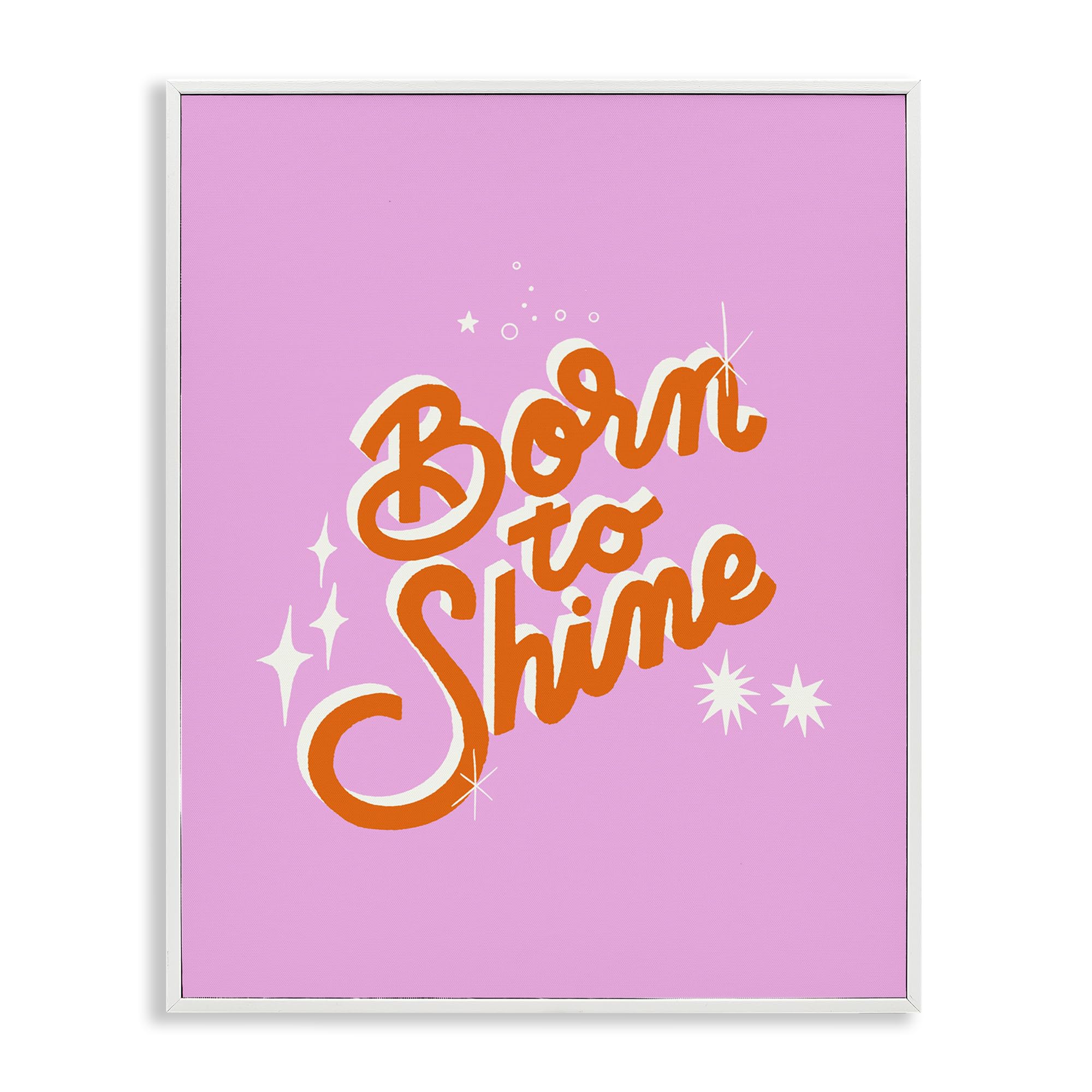 'Born To Shine on Pink'| Framed Giclee Art
