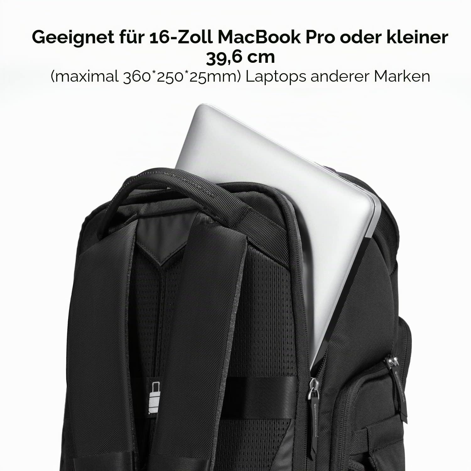 K&F CONCEPT Kamerarucksack, Fotorucksack für Fotografen, Kamerarucksack mit 15.6 Zoll-Laptopfach, kompatibel für Canon/Nikon/Sony/DJI Mavic Drone (Alpha Rucksack 25L), Schwarz