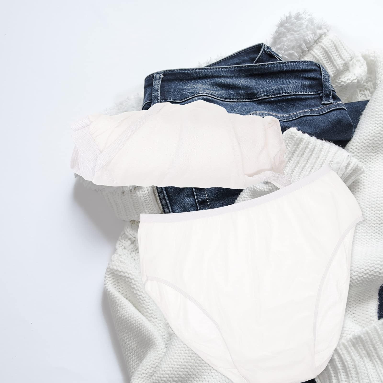 Lot De 6 Slips Jetables Femme en Coton Culottes Jetables sous Vetement Jetable Hopital, Slip Jetable Maternité, Slips Jetables Femme pour Grossesse Accouchement Voyage Massage