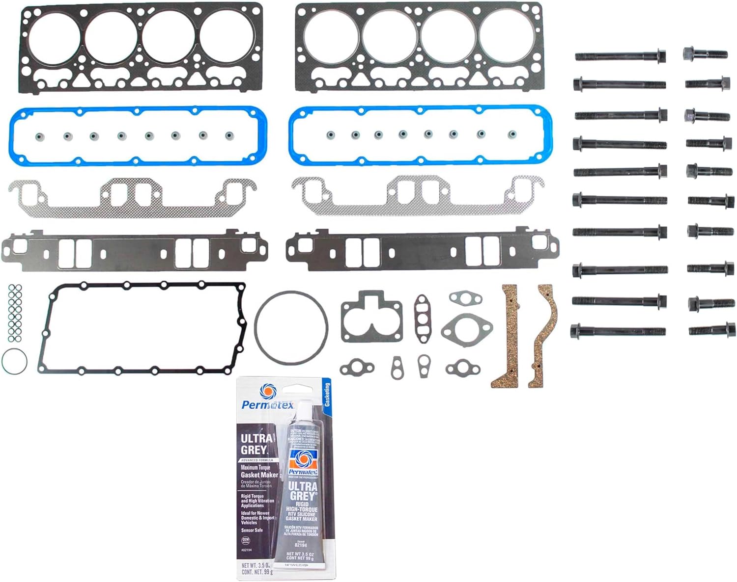 CPWK50 Head Gasket Set Bolt Kit Fits: 92-97 Jeep Grand Cherokee Dodge 5.2L V8 OHV 16v VIN Y