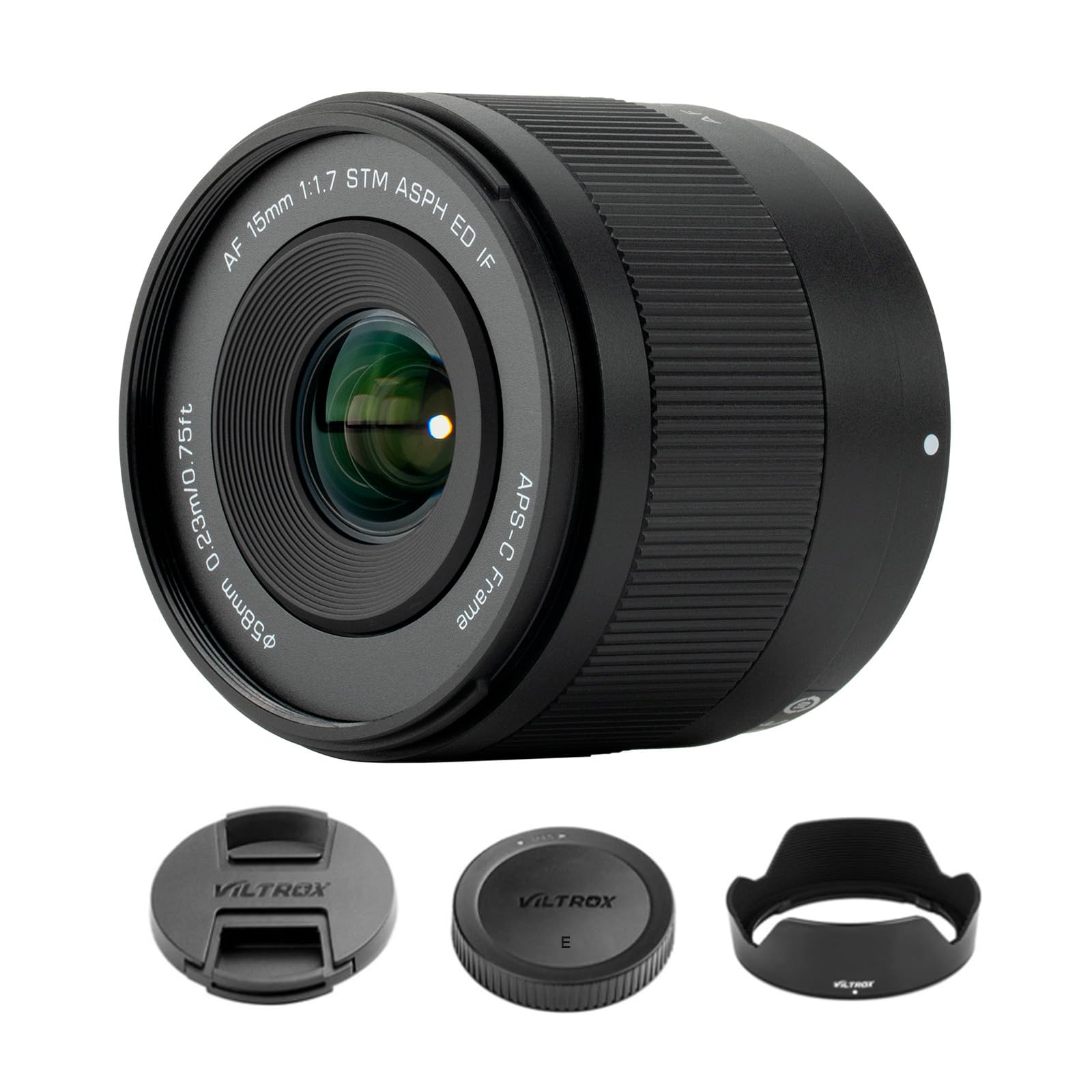 VILTROX AF 15mm F1.7 Air APS-C 超広角レンズ オートフォーカス 小型軽量 大口径 風景/ポートレート/建物/ストリート/自撮り/旅行撮影用 (Eマウント)