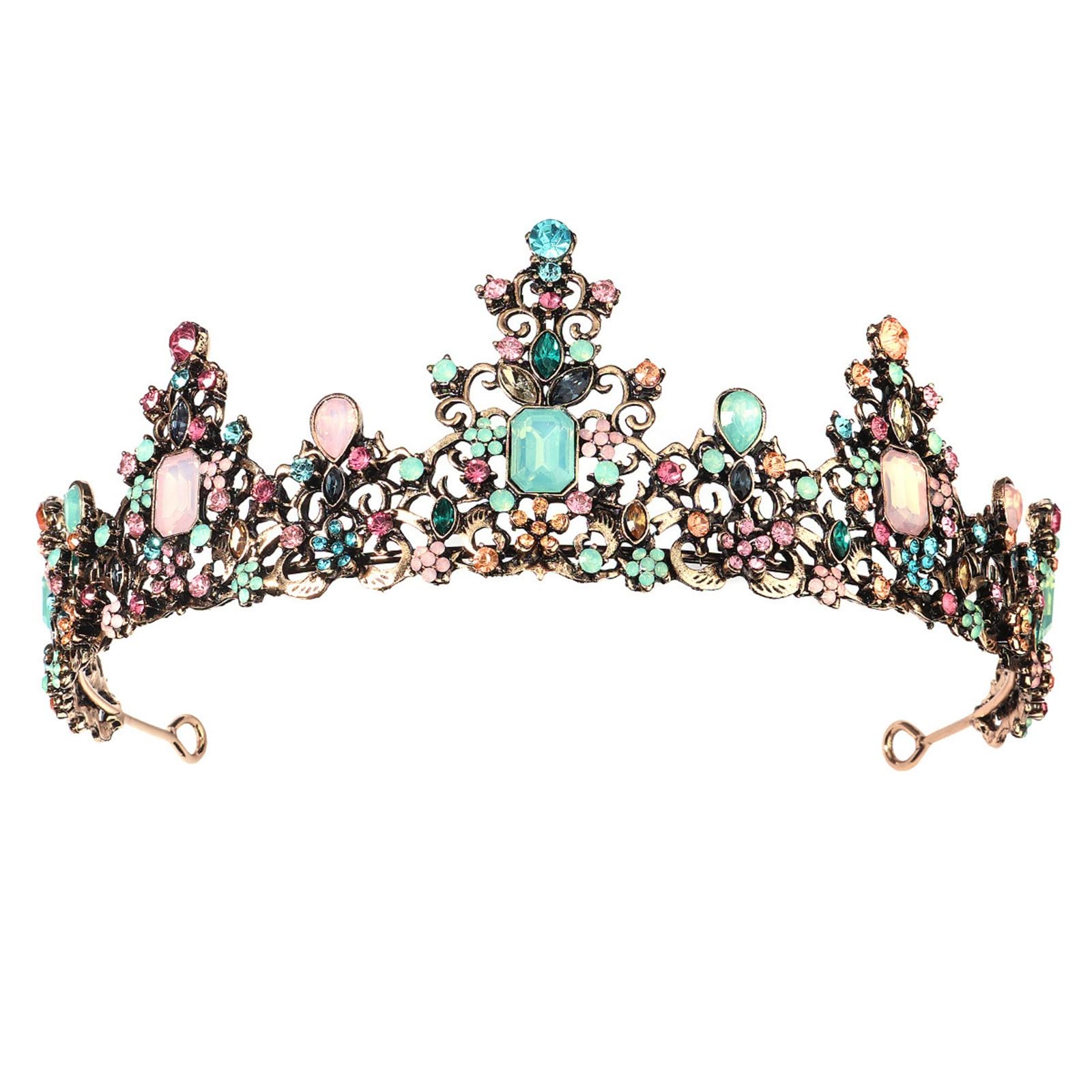 Corona per donne Tiara Crown Accessorio da sposa Princess Diademi nuziali con strass