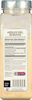 McCormick Culinary Mesquite Grill Seasoning, 22 oz - One 22 Ounce Container of BBQ Mesquite Seasoning for Premium Slow-Smoked Flavor, Best on Grilled Steaks, Chicken, Vegetables and More