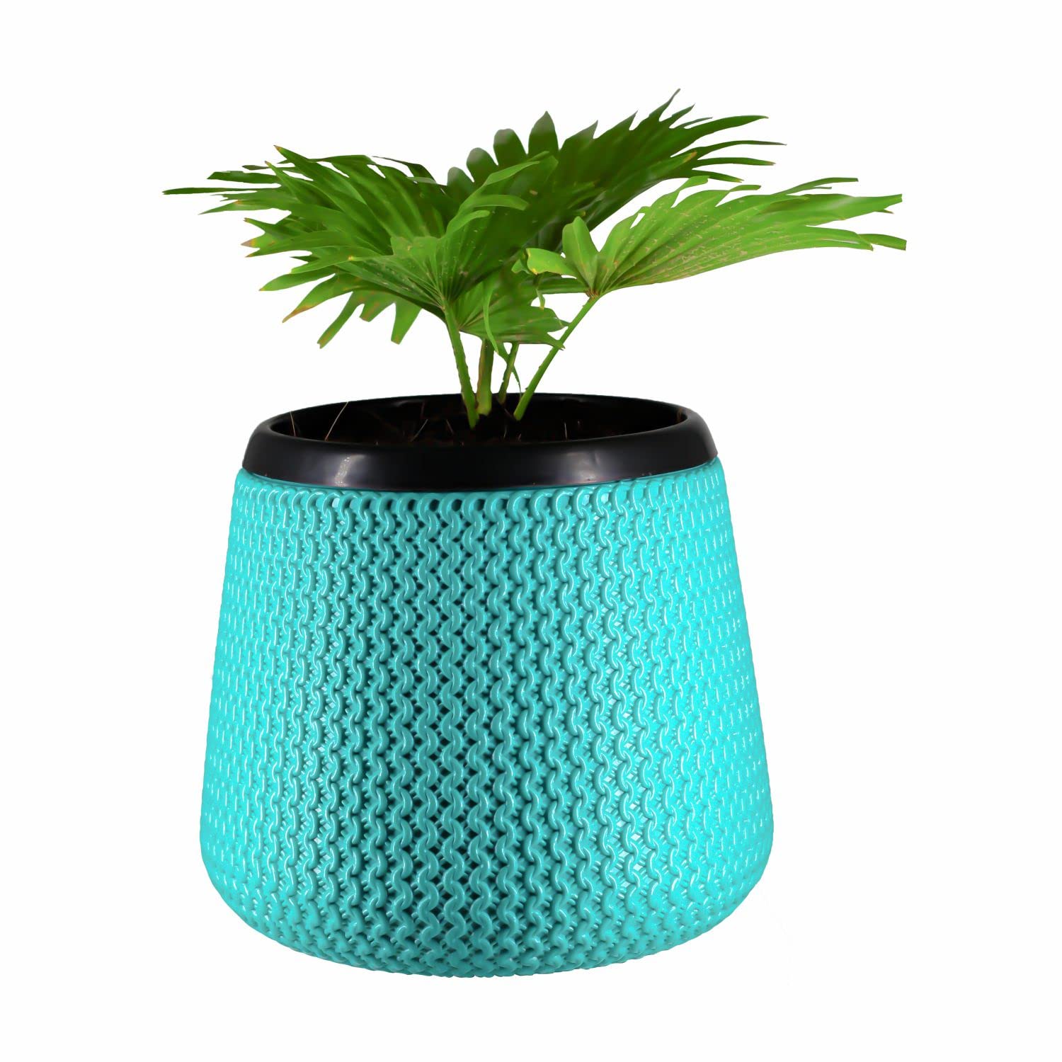 Gardens 8-Inch(20.32cm) Designer Chicago Round Flower Pot – Attractive Modern Decorative Plant Container for Indoor & Outdoor Décor, Perfect for Home, Office, and Gift Purpose (Pack of 1) (B0BFLJJ25Y) Amazon Price History, Amazon Price Tracker