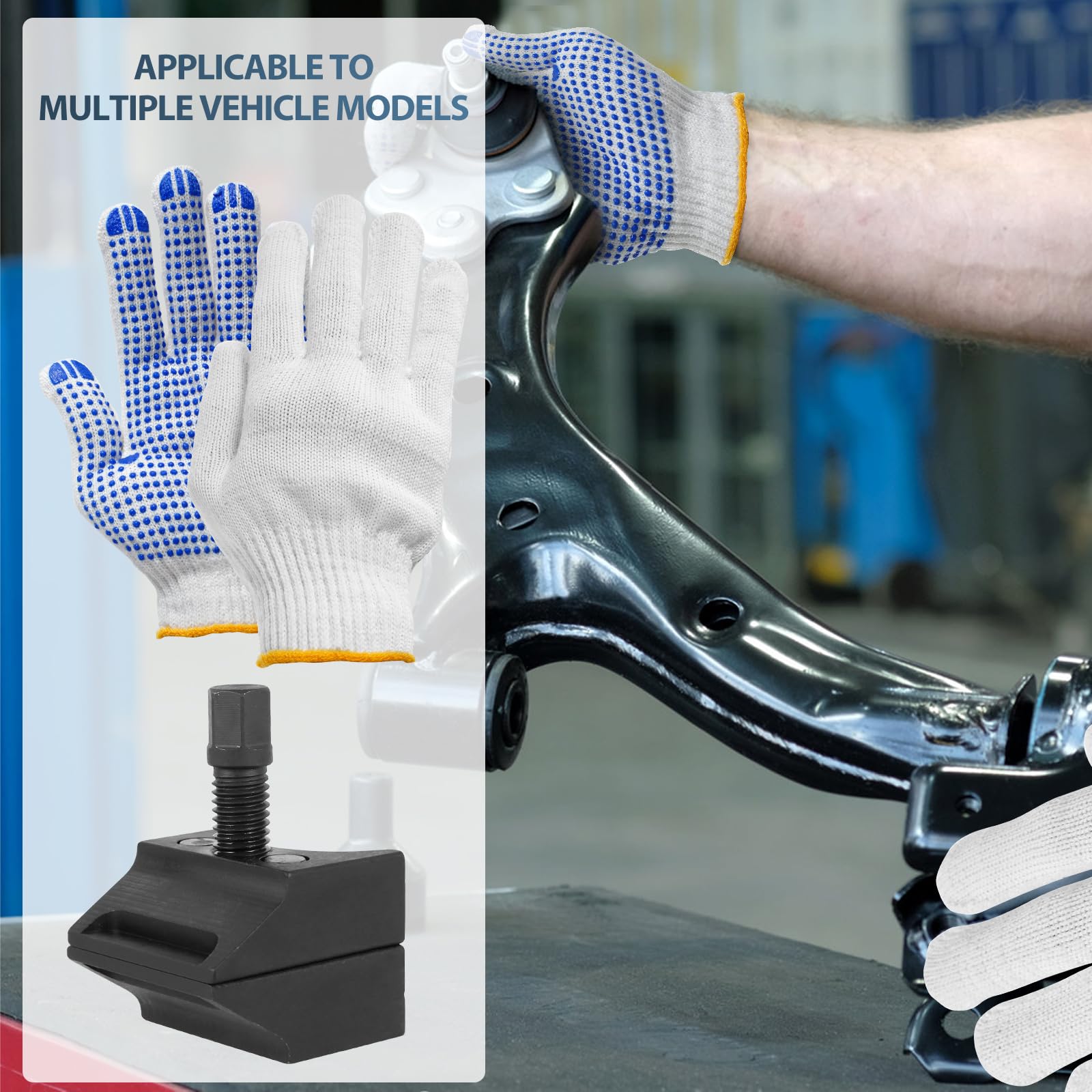 3 pièces d’écarteurs universels avec gants, écarteurs de bras de suspension, en acier à double extrémité, facile à utiliser, pour carters de roulement. Convient à la plupart des modèles