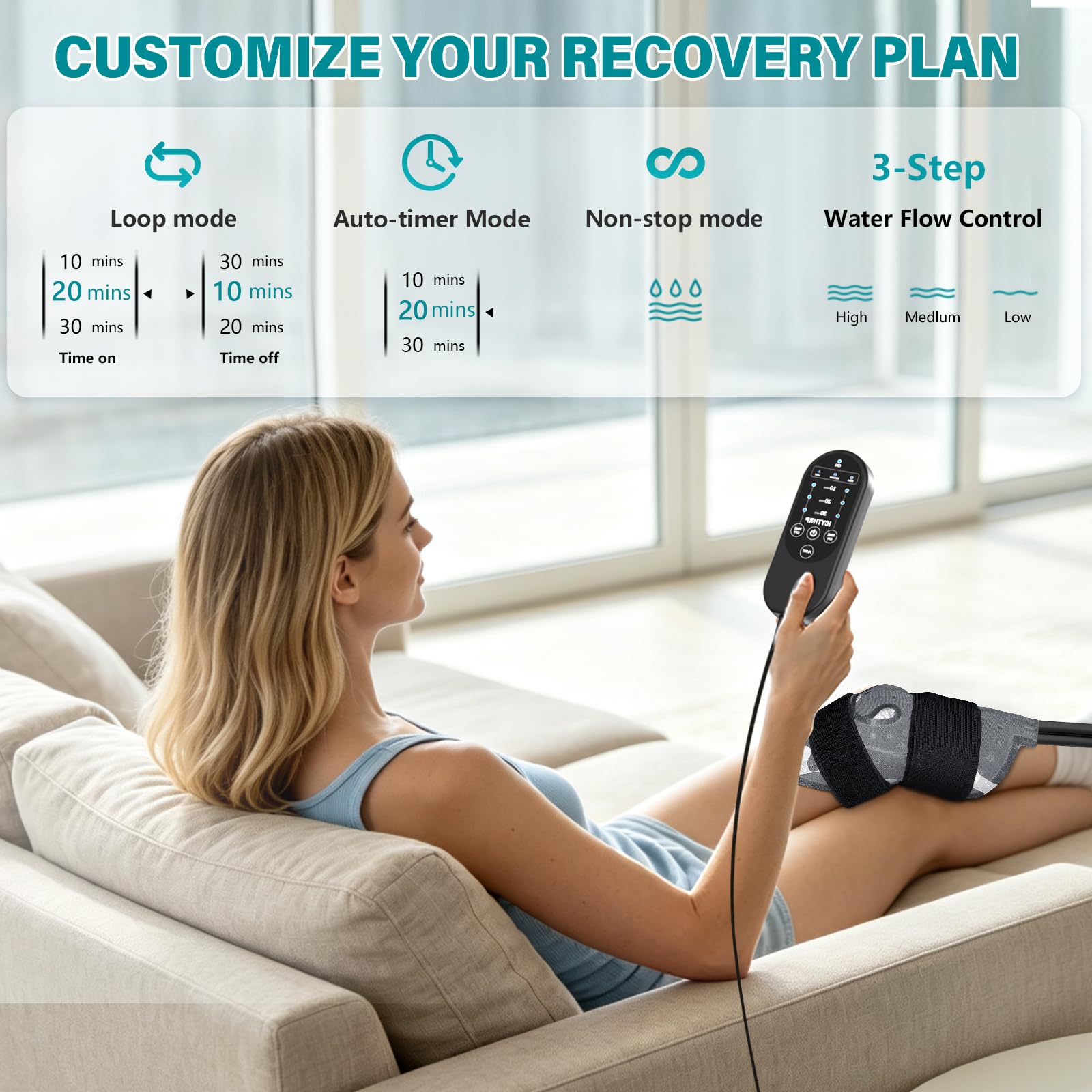 ICYTHRP Knee Ice Machine - Post Surgery Pain Relief -4 ICYTHRP Knee Ice Machine - Post Surgery Pain Relief -4