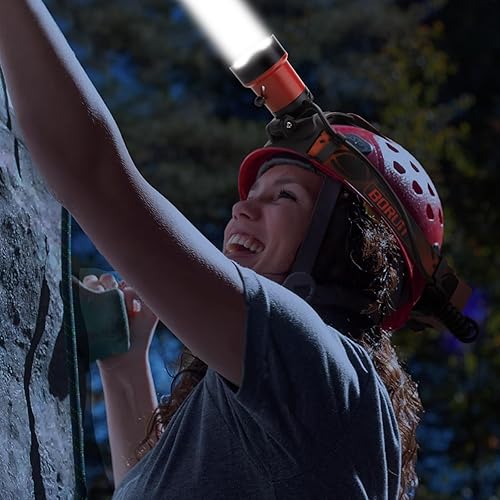 Miniatura 7 de BORUIT Linterna frontal recargable LED B13, súper brillante 90 ajustable 4 modos, IPX4 impermeable, faros de batería para adultos y niños, al aire