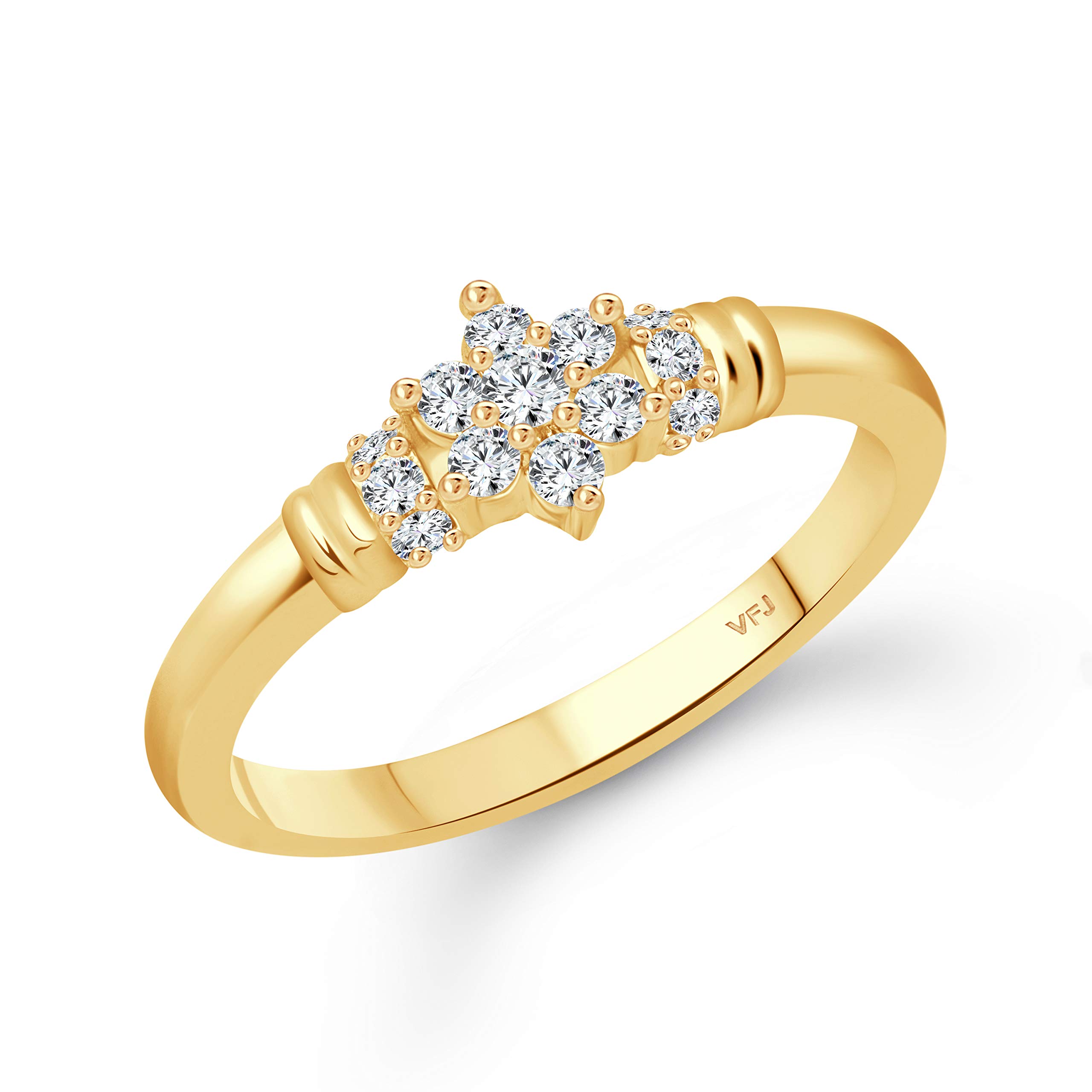Vighnaharta Valentine Day Gift valentineday Gift for him Gift for Women Gift for Men Incredible Gold Plated CZ Ring for Women-(VFJ1595FRG11) (B091Q4HJ26) Amazon Price History, Amazon Price Tracker