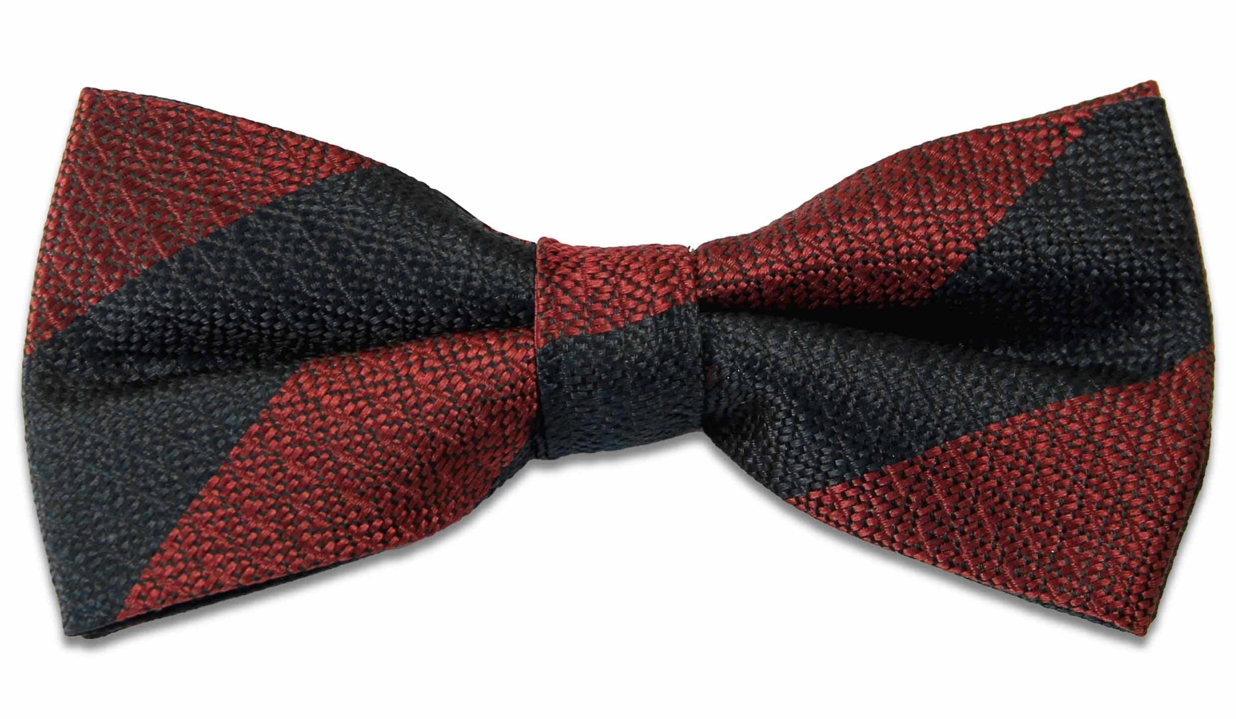 The Regimental Shop Men's Blue/Red/Blue Household Division Silk Non Crease (Pretied) Regital Bow Tie